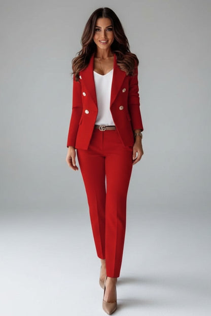 Slim Fit Blazer - Red
