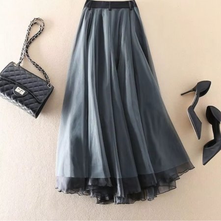 Women's High-Waisted Midi Skirt