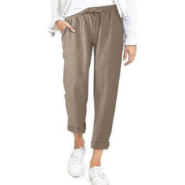 Women's Straight-Leg Beach Pants - Khaki