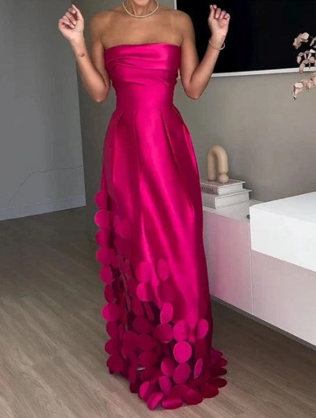 Strapless Formal Maxi Dress