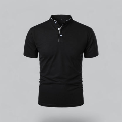 Short Sleeve Polo Shirt - Black