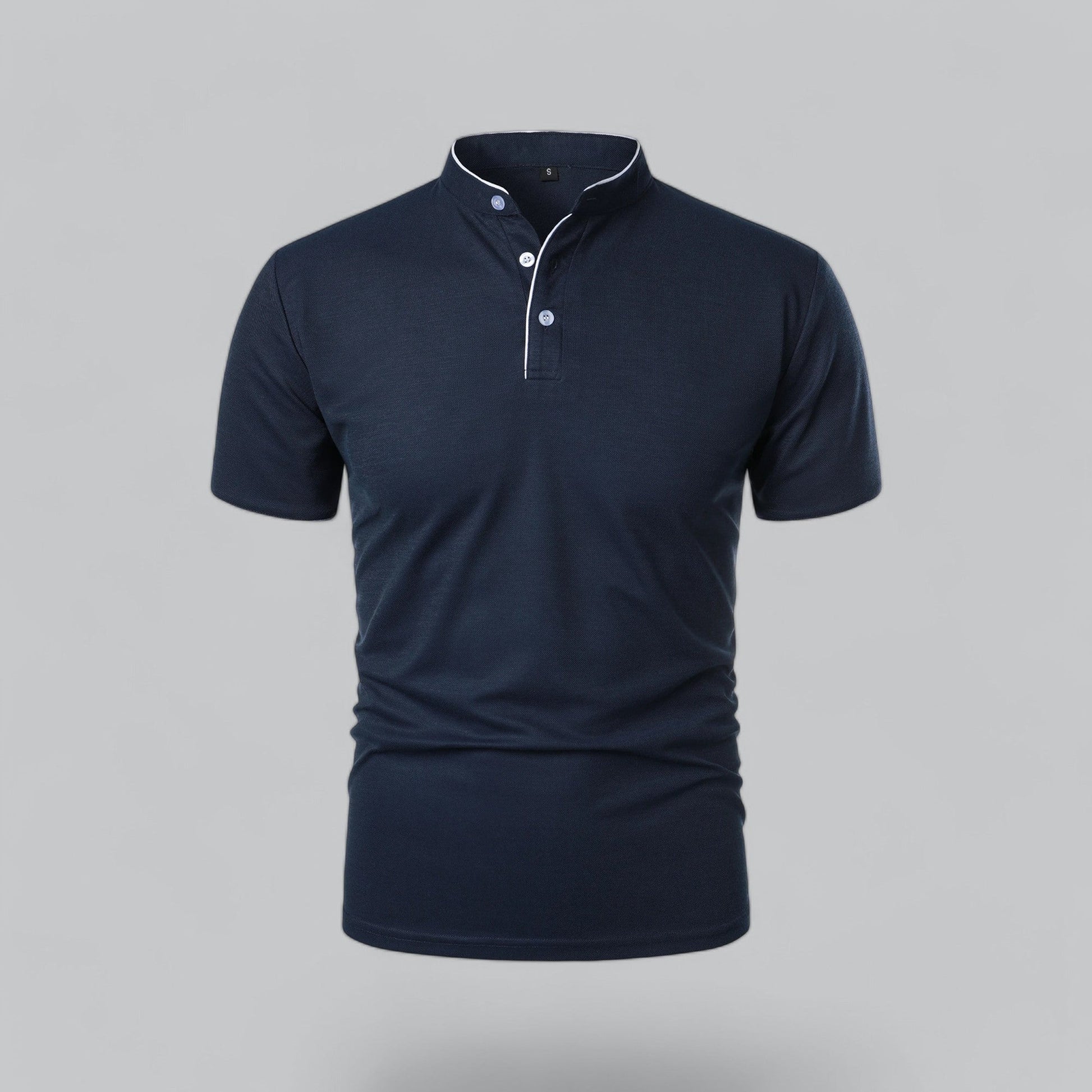 Short Sleeve Polo Shirt - Navy Blue