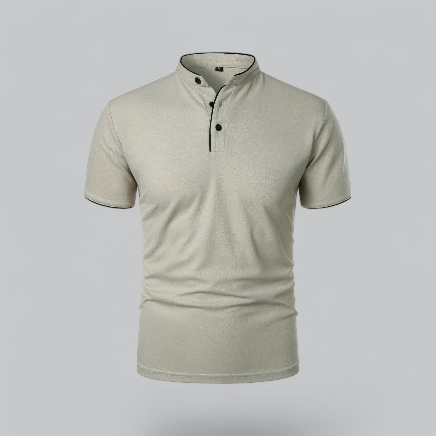 Short Sleeve Polo Shirt - Light Grey