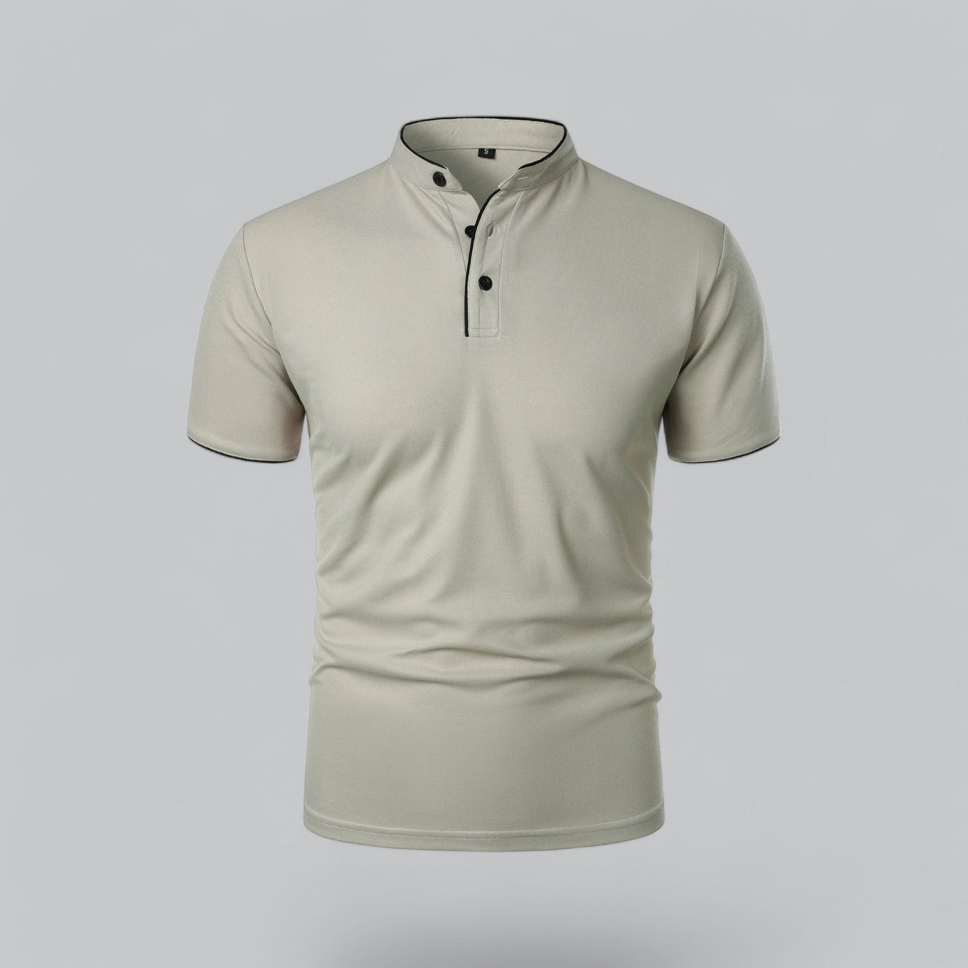 Short Sleeve Polo Shirt - Light Grey