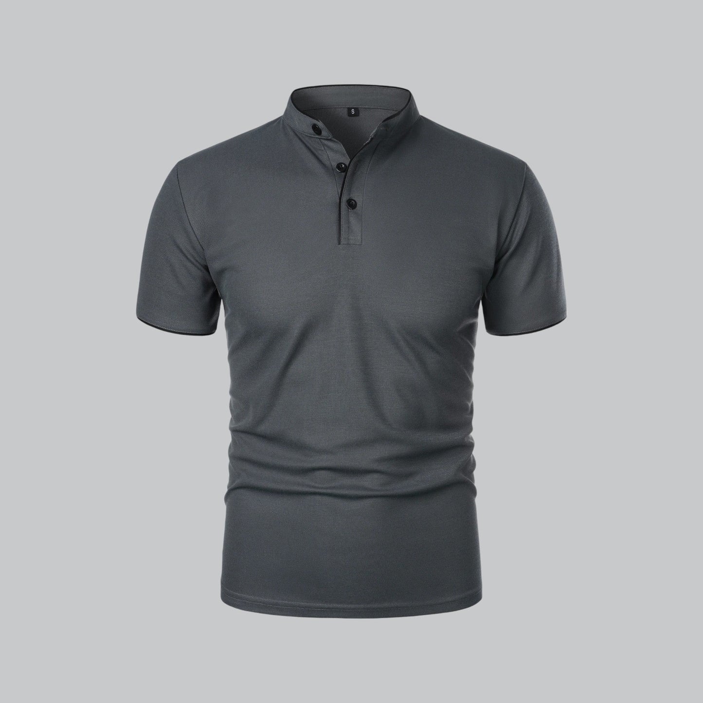 Short Sleeve Polo Shirt - Dark Grey