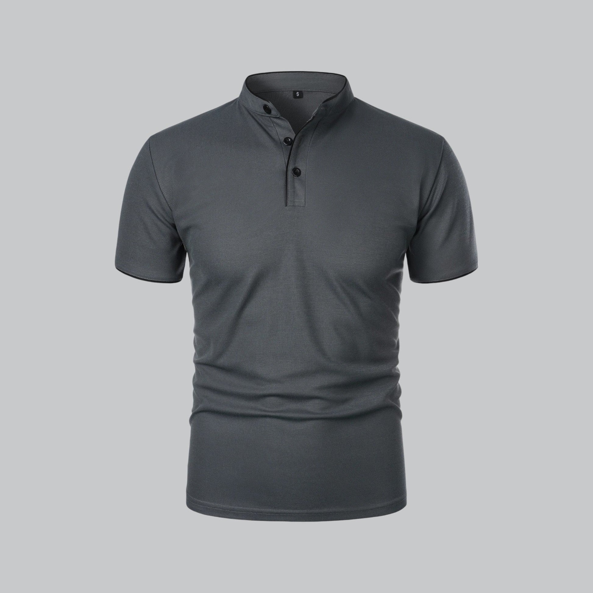 Short Sleeve Polo Shirt - Dark Grey
