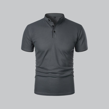 Short Sleeve Polo Shirt - Dark Grey