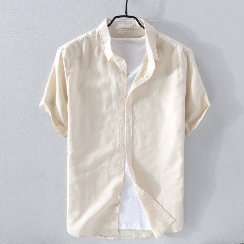 Short Sleeve Shirt - Beige