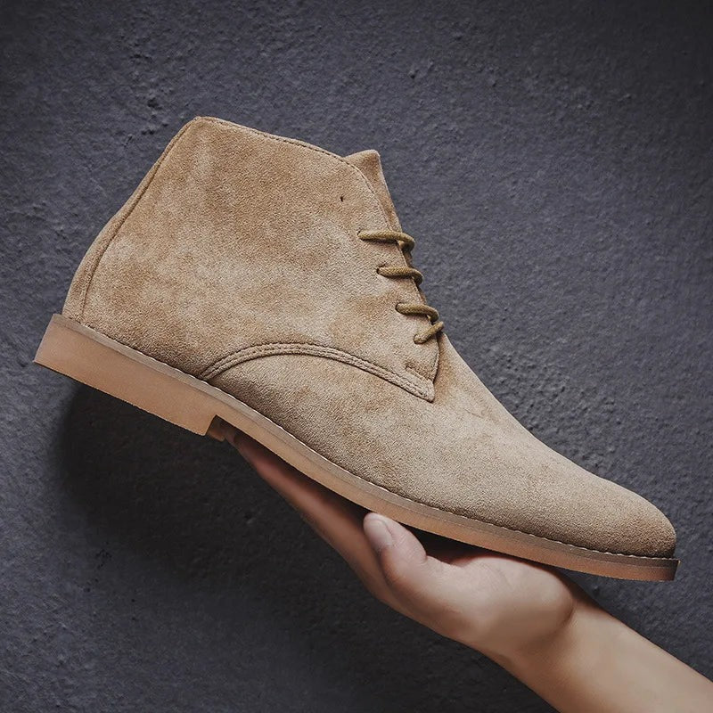 Casual Chukka Ankle Boots - Khaki