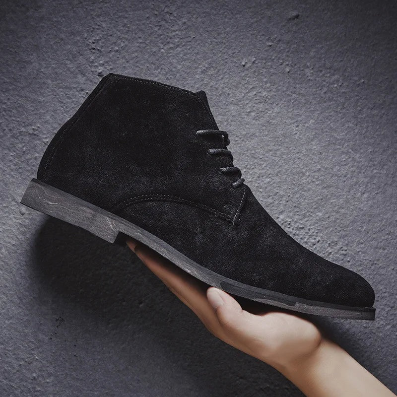 Casual Chukka Ankle Boots - Black
