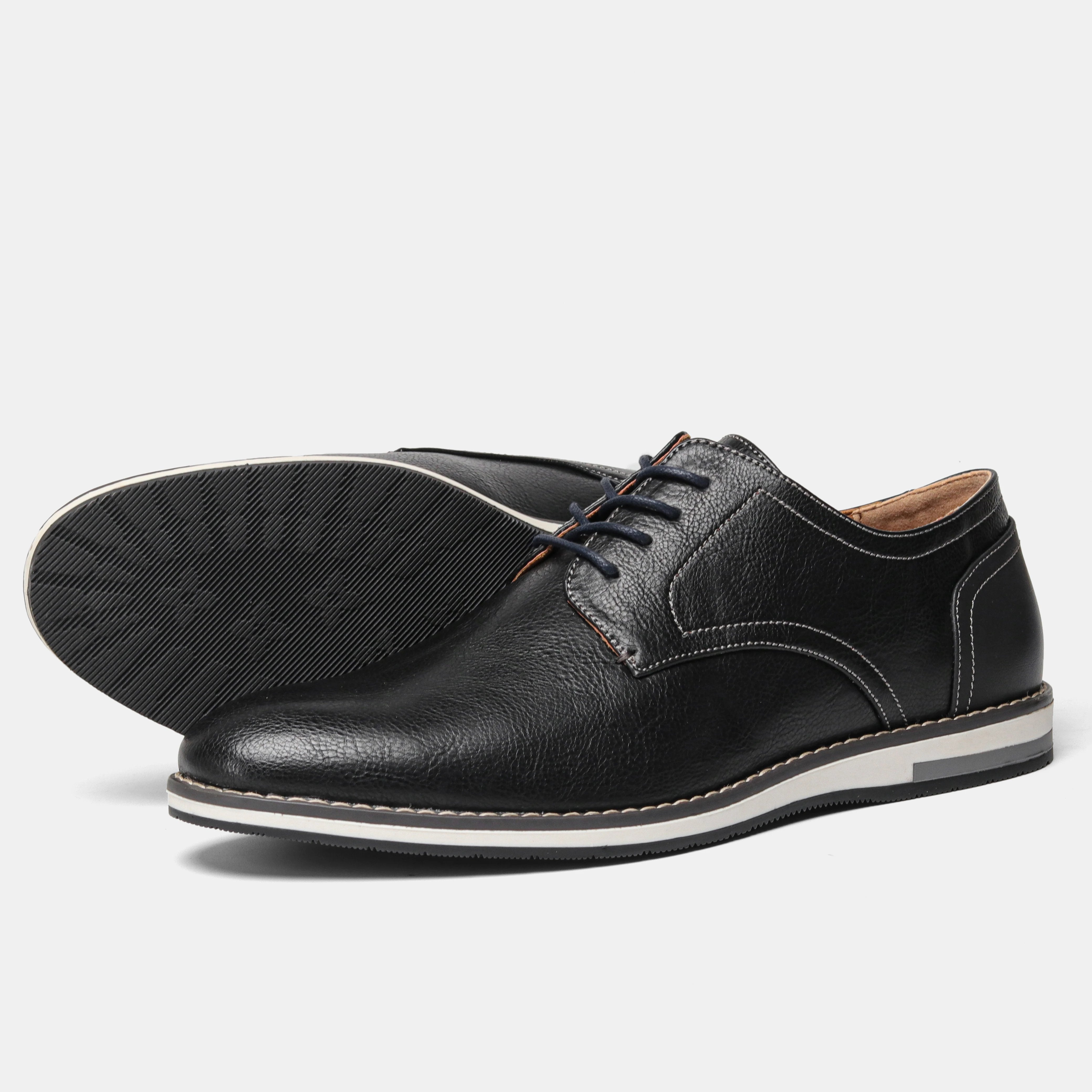 Men's Faux Leather Derby Shoes