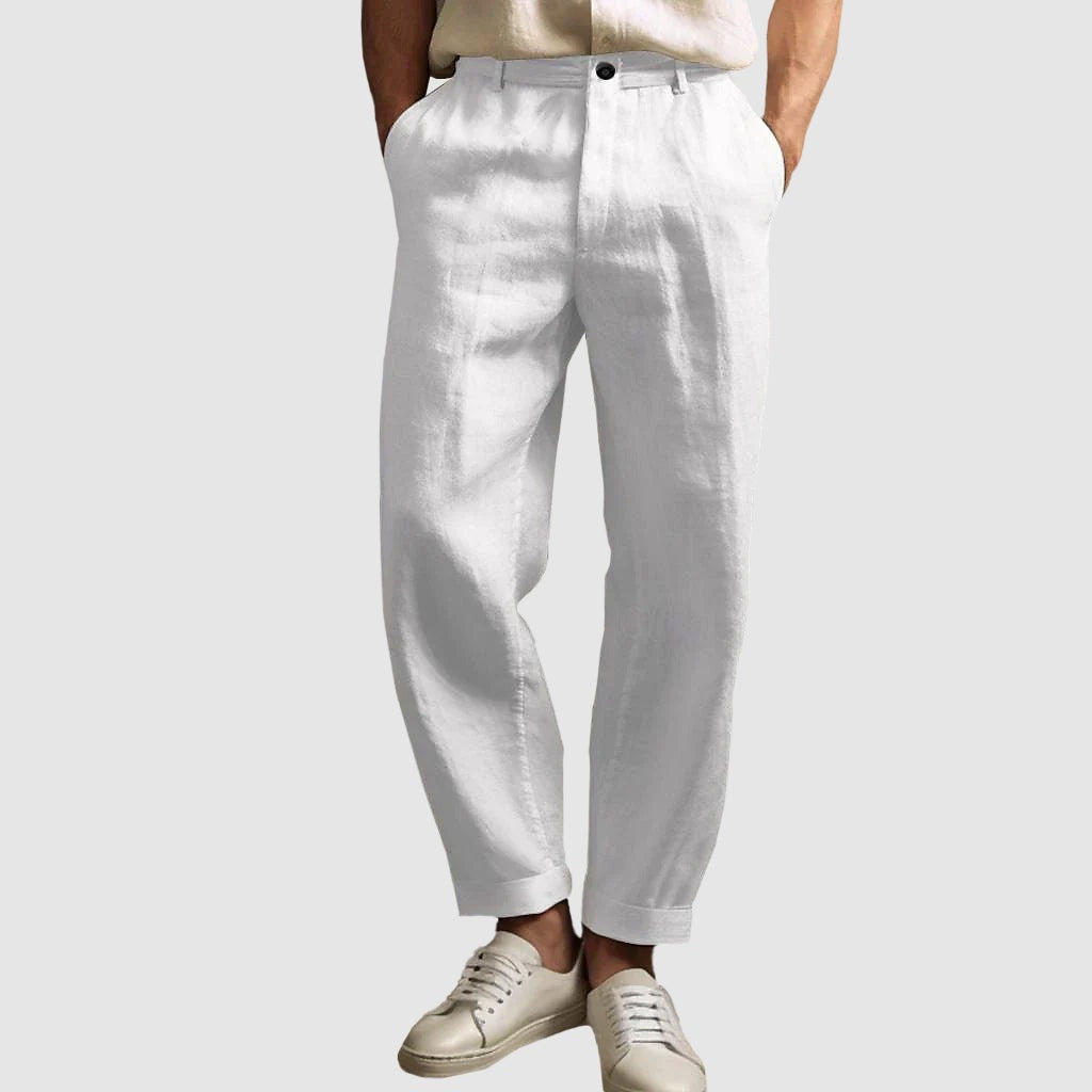 Relaxed Fit Pants - White