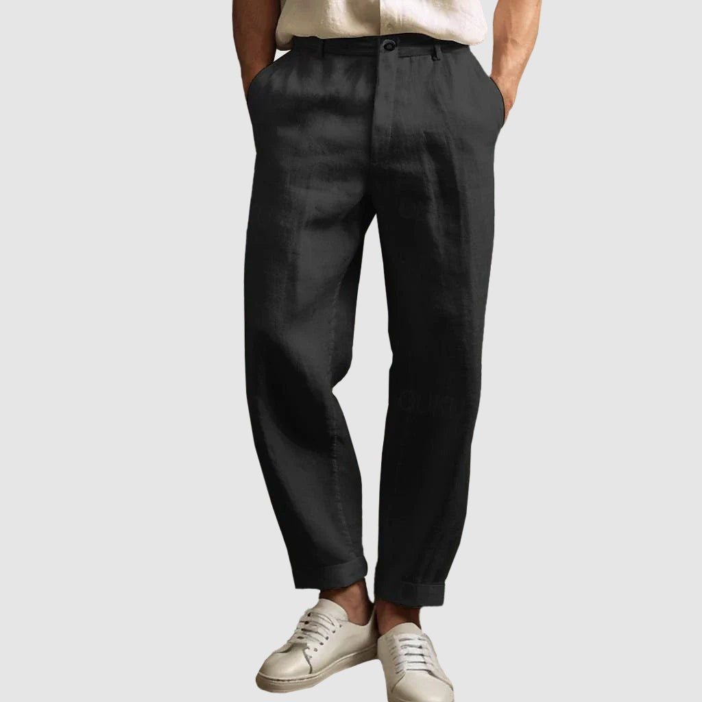 Relaxed Fit Pants - Black