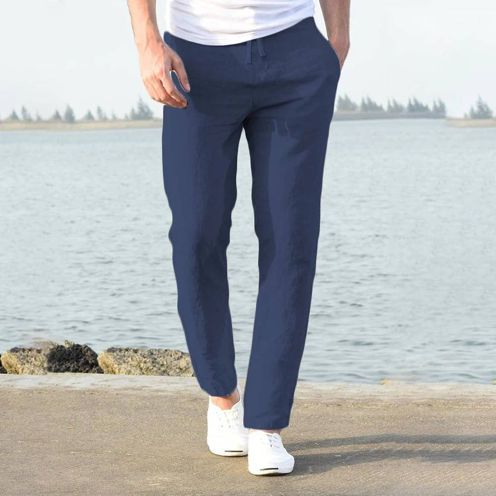 Drawstring Beach Pants - Navy