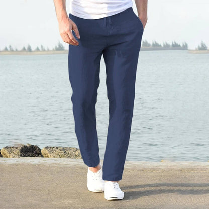 Drawstring Beach Pants - Navy