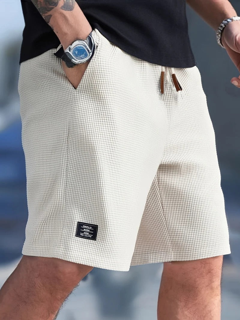 Waffle Knit Shorts - Apricot