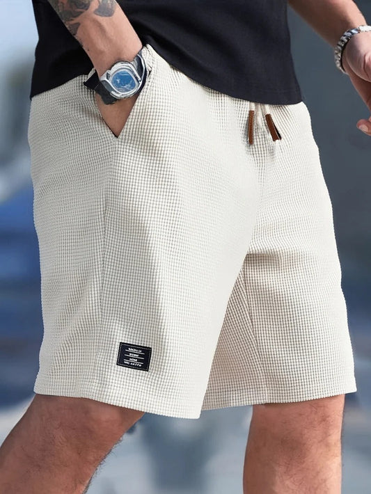 Waffle Knit Shorts - Apricot