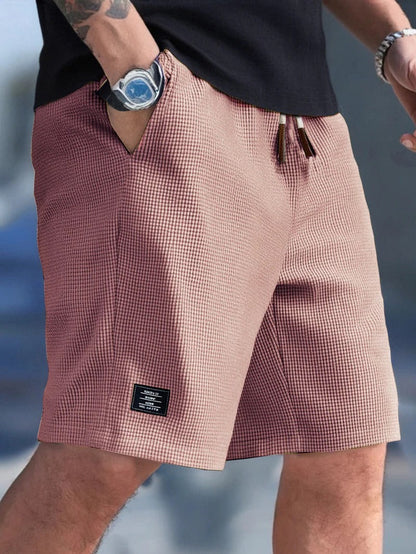 Waffle Knit Shorts - Pink