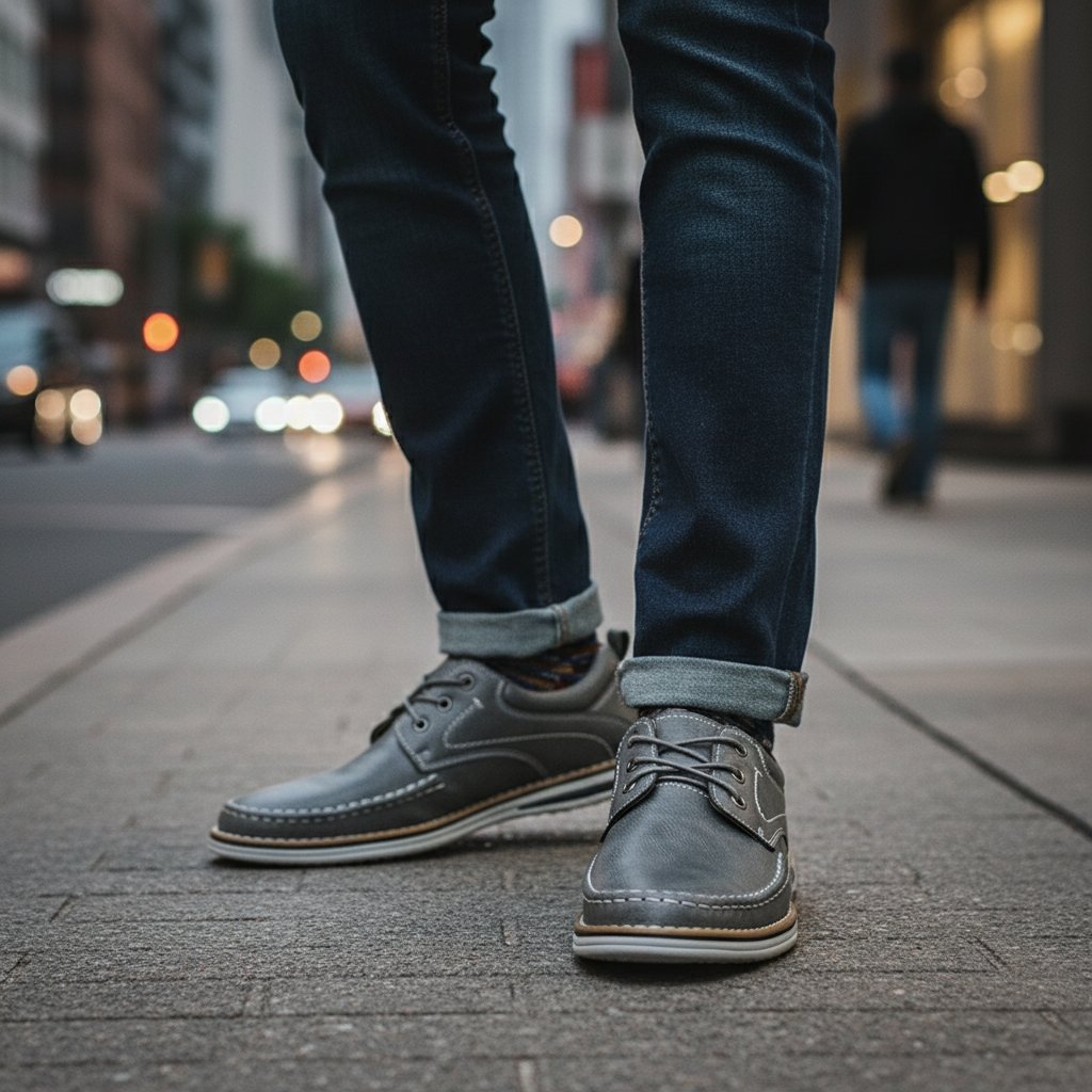 Men's Leather Derby Shoes