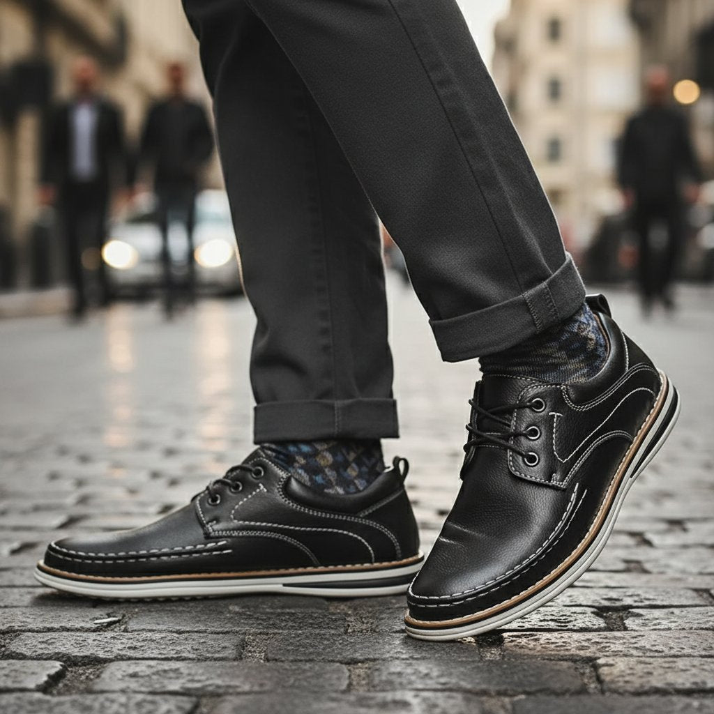 Men's Leather Derby Shoes