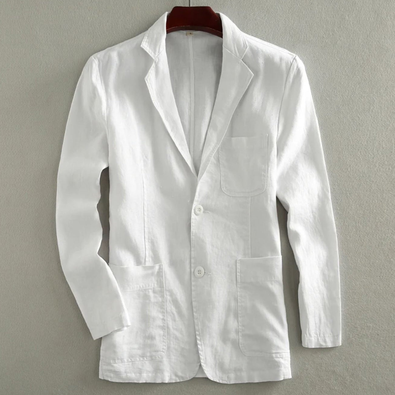 Lightweight Blazer Jacket - White
