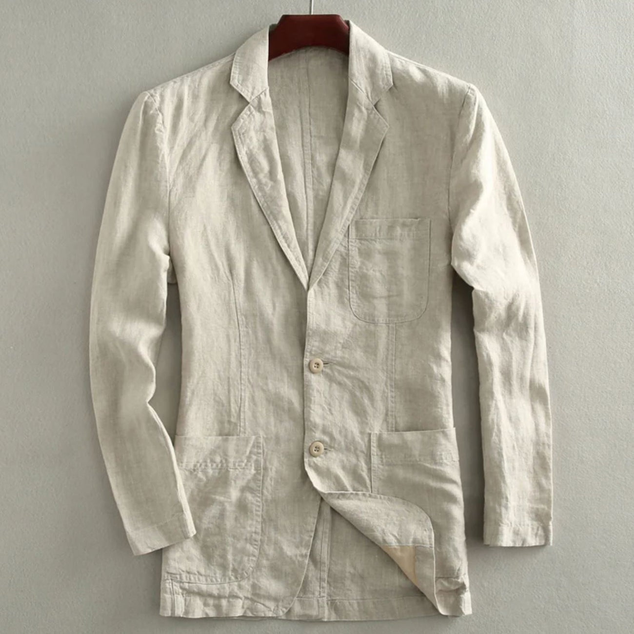 Lightweight Blazer Jacket - Beige
