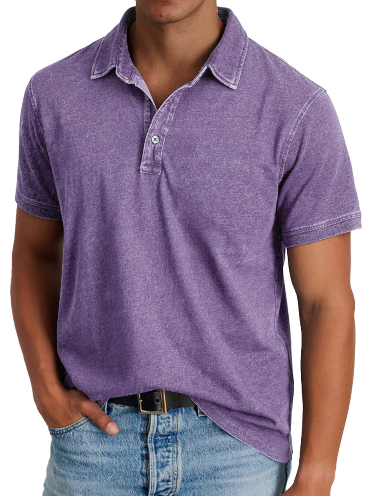 Men's Polo Shirt - Violet