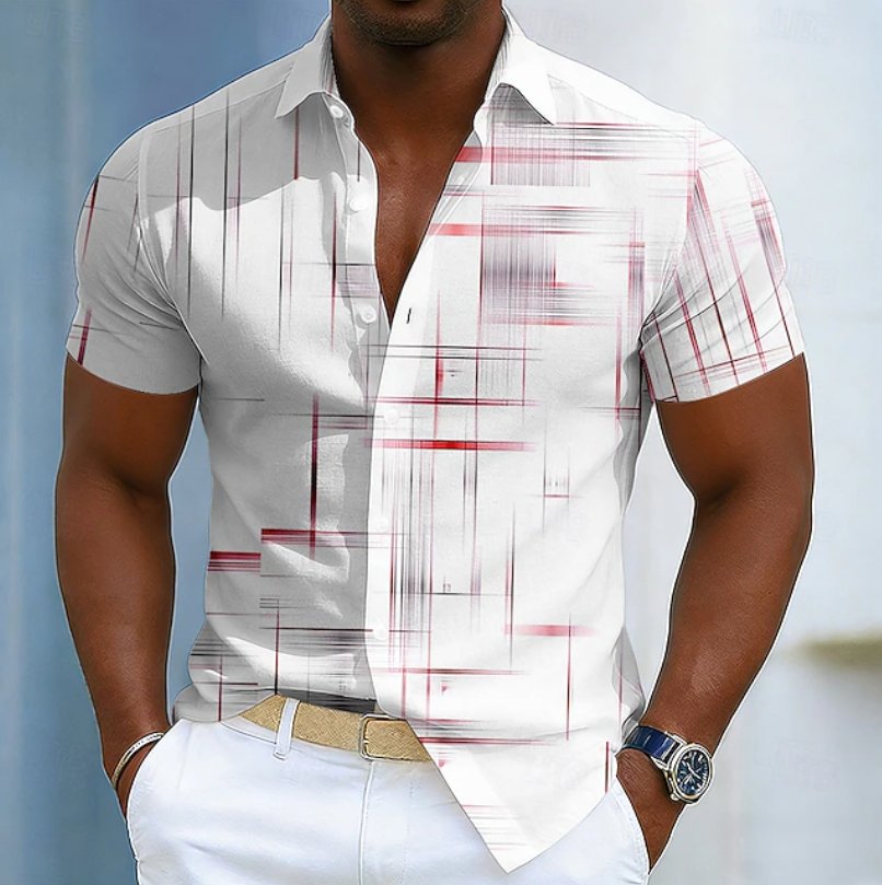 Men's Slim Party Shirt - Red