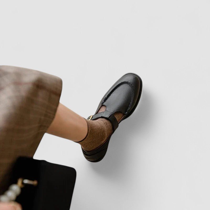 Women's Leather T-Strap Mary Janes