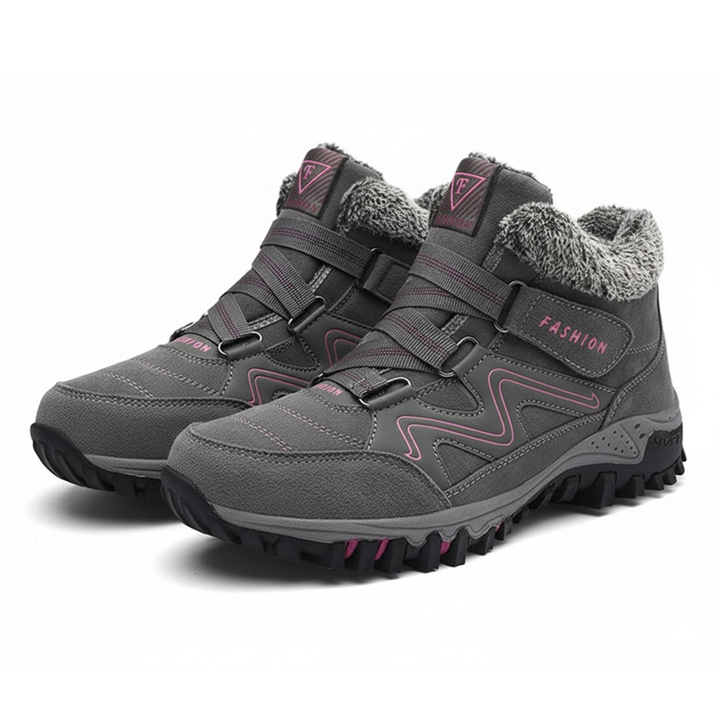Winter Hiking Boots - Gray Pink