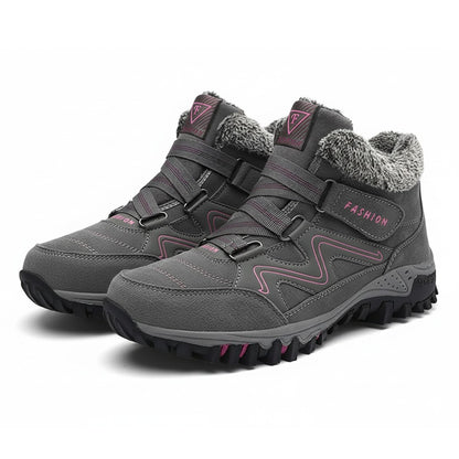 Winter Hiking Boots - Gray Pink