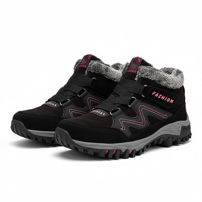 Winter Hiking Boots - Black Pink