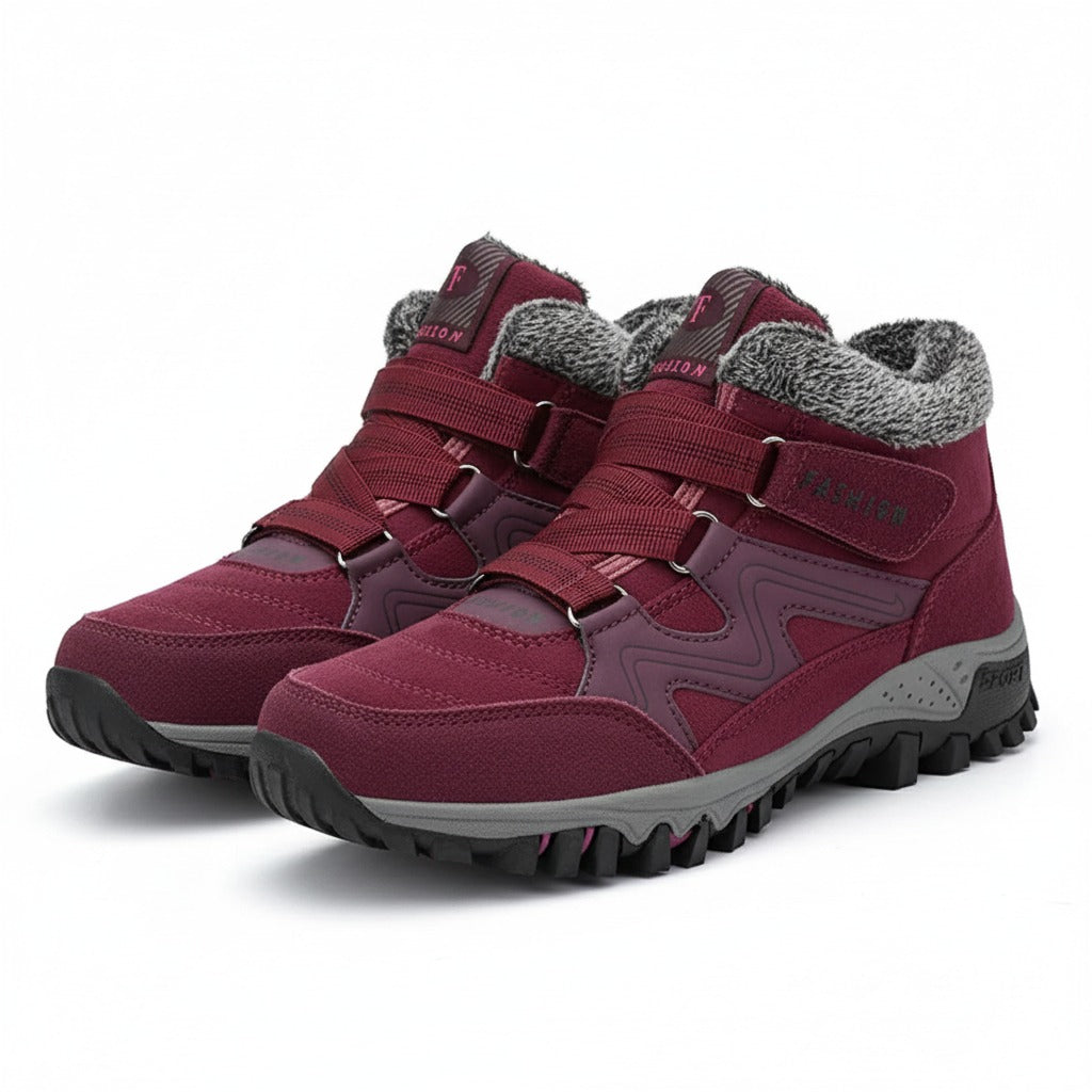 Winter Hiking Boots - Red