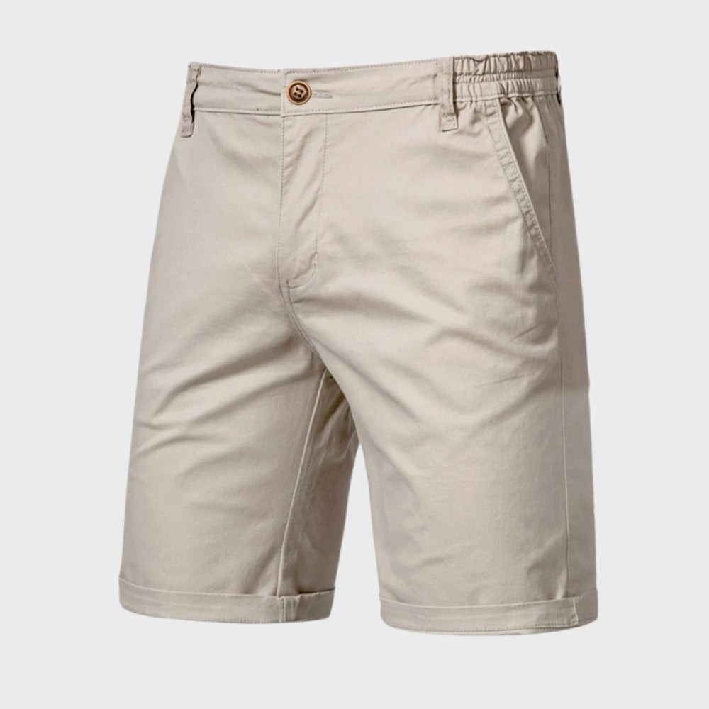 Knee Length Chino Shorts - Champagne