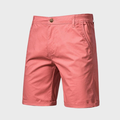 Knee Length Chino Shorts - Pink