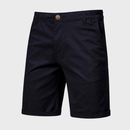 Knee Length Chino Shorts - Black