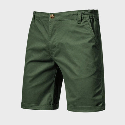 Knee Length Chino Shorts - Green