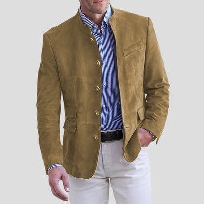 Slim Fit Suit Blazer - Khaki
