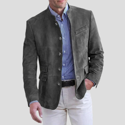 Slim Fit Suit Blazer - Gray