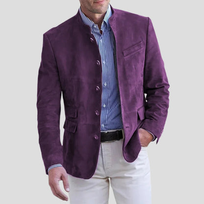 Slim Fit Suit Blazer - Purple