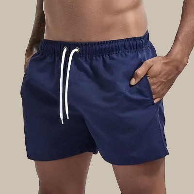 Solid Beach Swim Trunks - Dark Blue