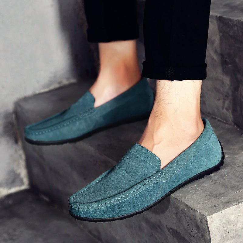 Men's Suede Penny Loafers