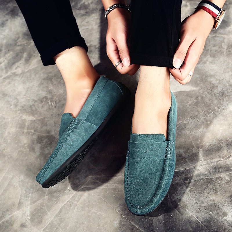 Men's Suede Penny Loafers