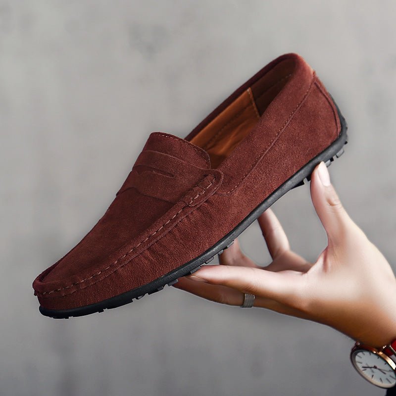 Men's Suede Penny Loafers