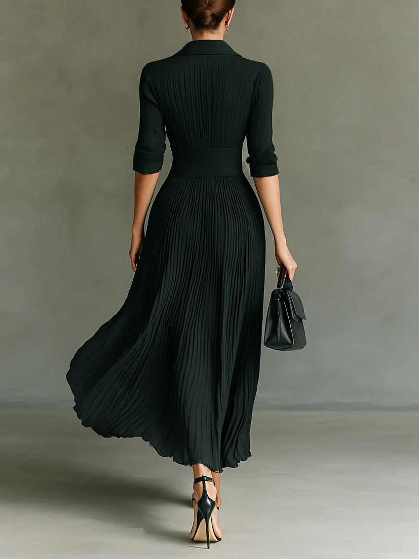 Pleated Maxi Dress