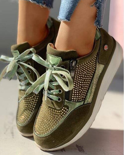 Chunky Platform Sneakers - Green