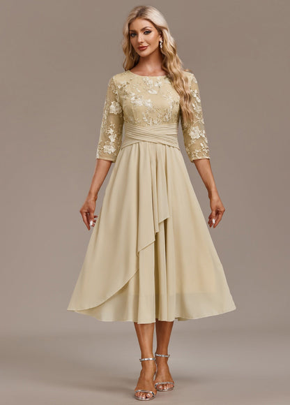 Lace Wedding Guest Midi Dress