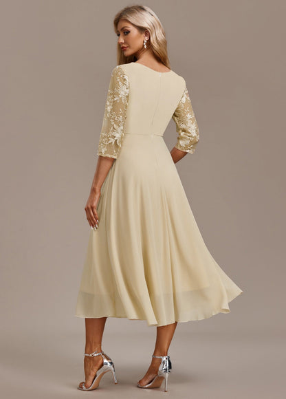 Lace Wedding Guest Midi Dress