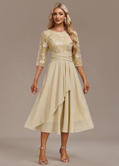 Lace Wedding Guest Midi Dress