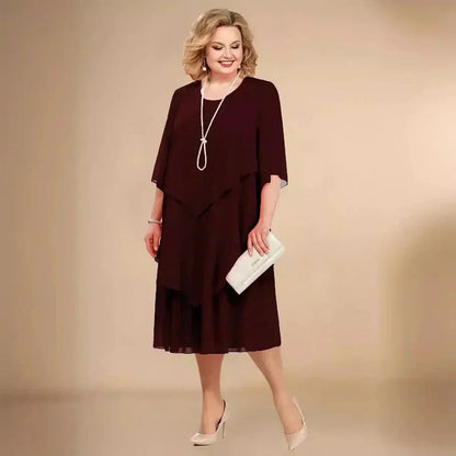 Mother Of The Bride Dress - Dark Red